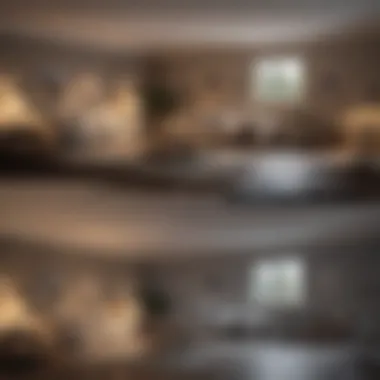 Before and after staging comparison of a property