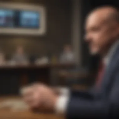 The Charismatic Presence of Jim Cramer Jim Cramer presenting investment insights