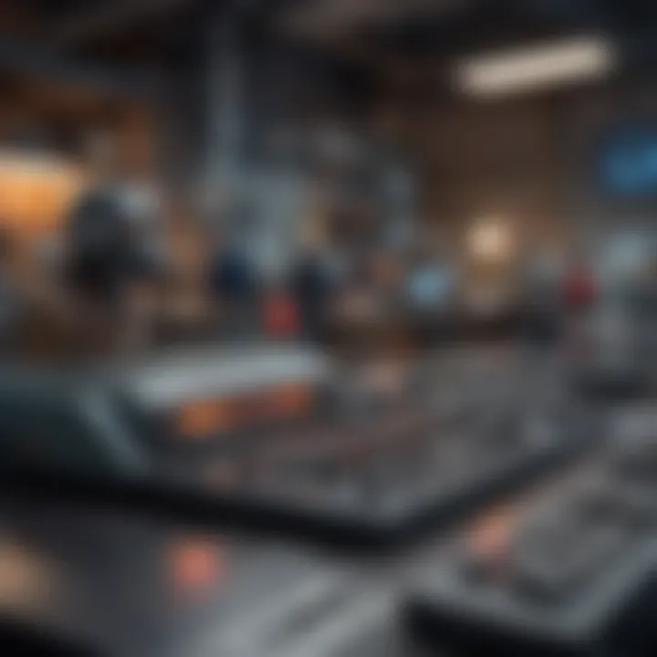 Infographic displaying employment trends in the tech sector