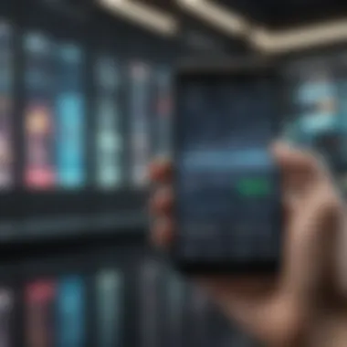 The Future of Mobile Stock Trading A futuristic concept of stock trading using mobile devices