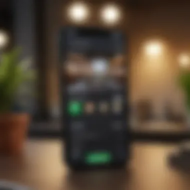 Payment App with Cash App Integration User interface of a payment app showcasing Cash App integration