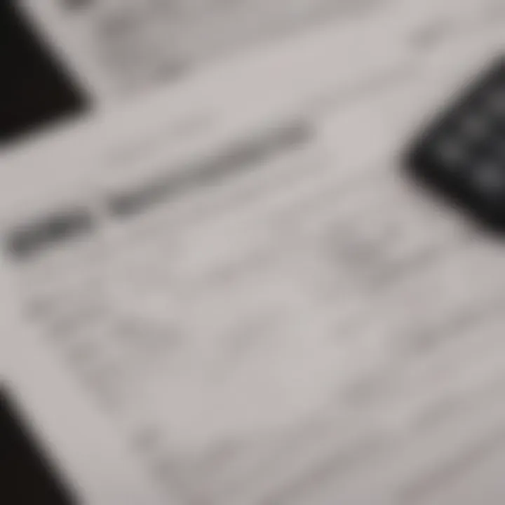 A close-up of tax documents and IRS resources