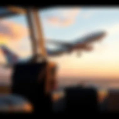 Financial Planning for Air Travel Conceptual representation of financial planning for travel