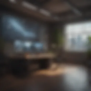 Innovation and Creativity in Startups A dynamic workspace reflecting innovation and creativity