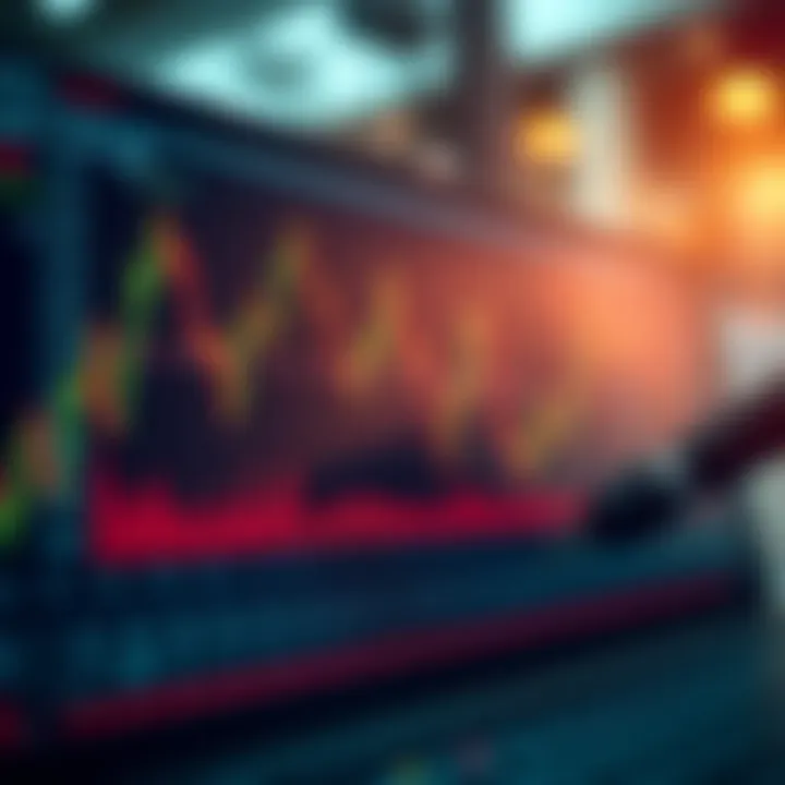 Graph showcasing market analysis techniques