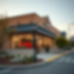 Exterior view of a commercial property