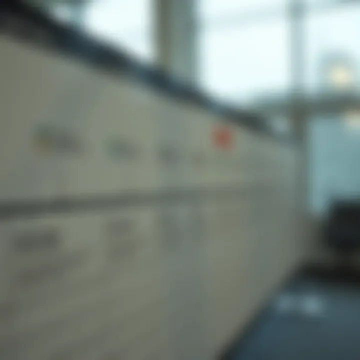 Visualization of project timeline with critical tasks highlighted
