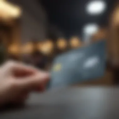 Exploring Digital Transfer with Credit Cards Credit card with a digital transfer concept