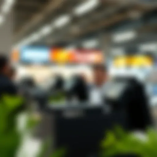 Illustration of a POS system with refund processing
