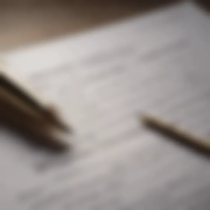 Close-up of a pen and contract highlighting important clauses