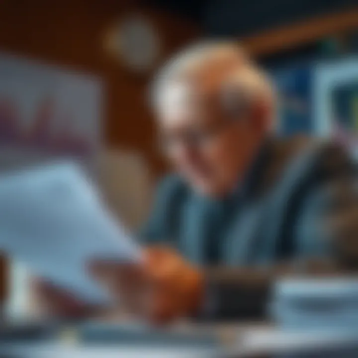 Warren Buffett analyzing data